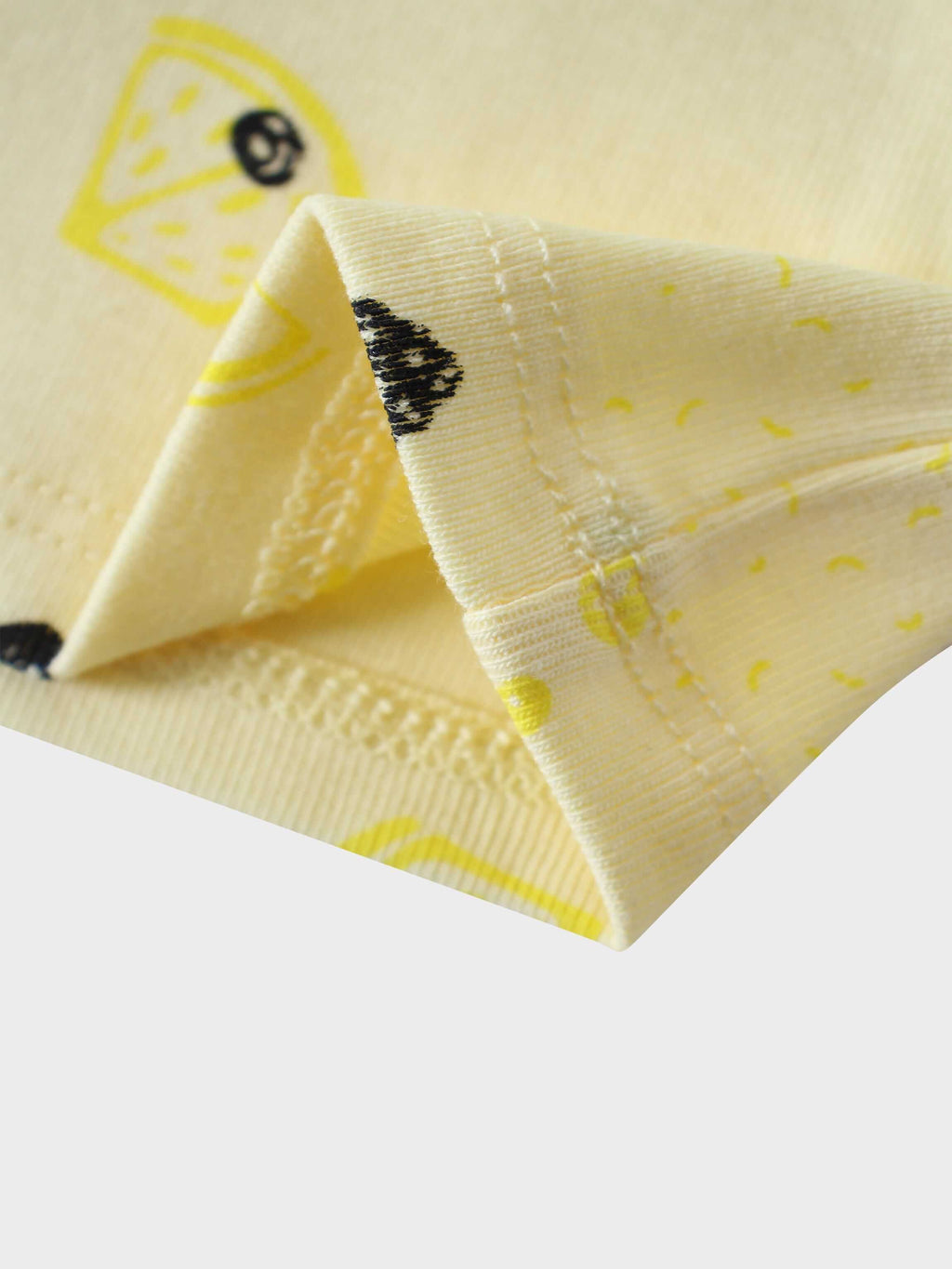 Lemon Print T-Shirt and Shorts Set for Baby Boys
