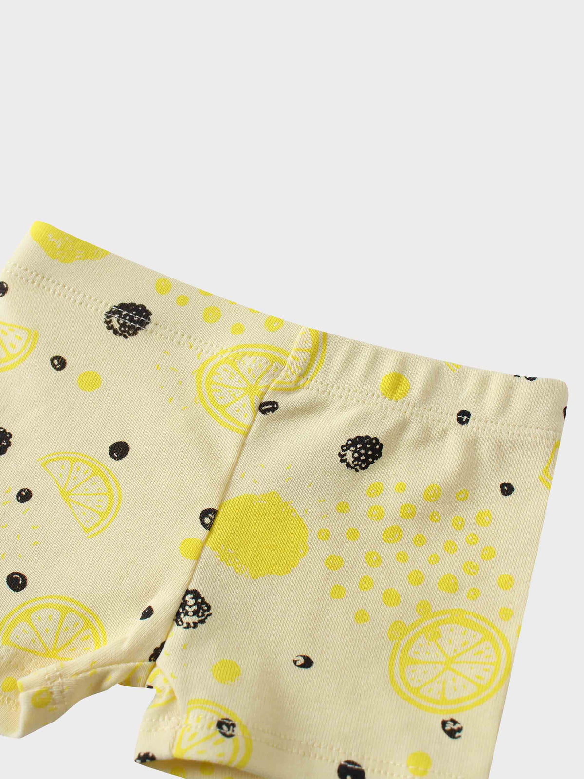 Lemon Print T-Shirt and Shorts Set for Baby Boys