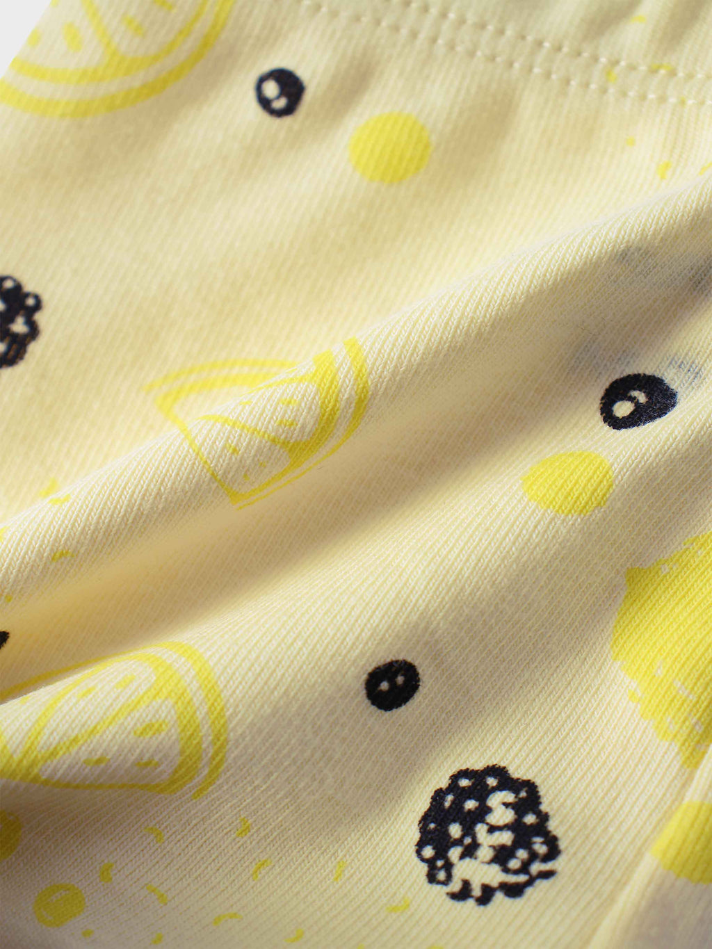 Lemon Print T-Shirt and Shorts Set for Baby Boys