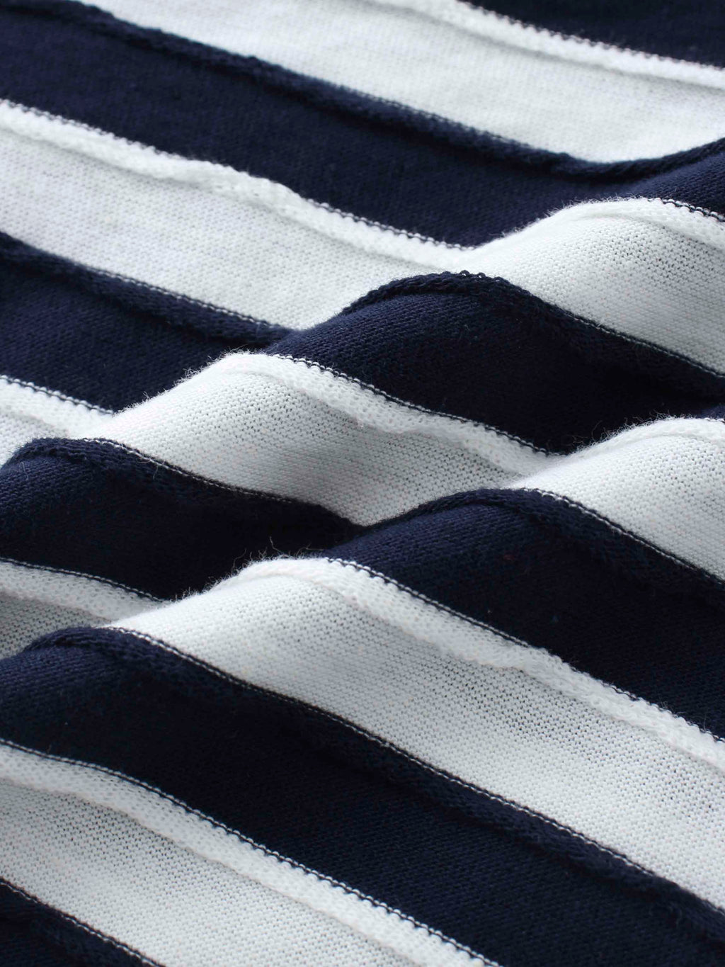 Blue Striped Textured Short Set for Boys