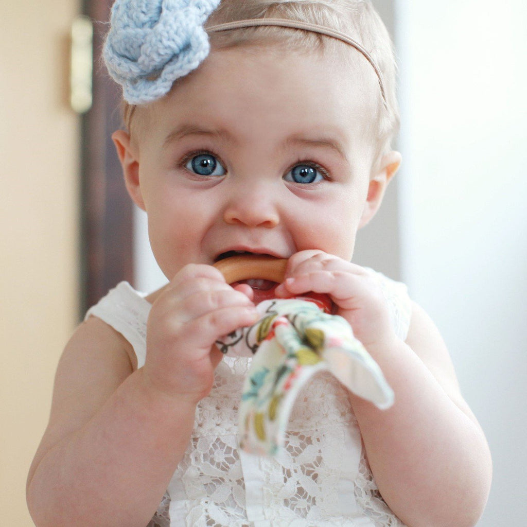 Baby Teething Ring with Bunny Ears