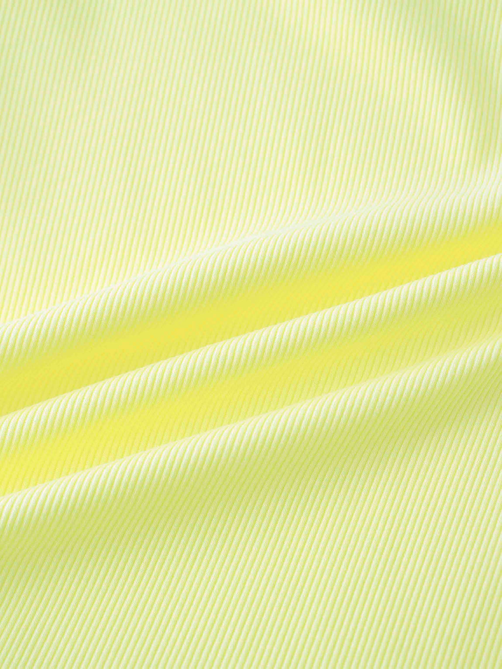 Yellow Ribbed Short Set