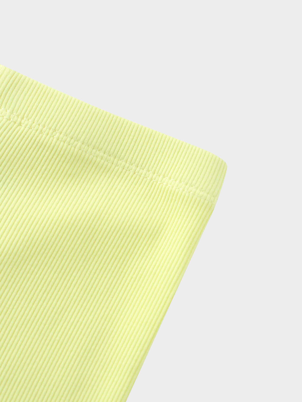 Yellow Ribbed Short Set