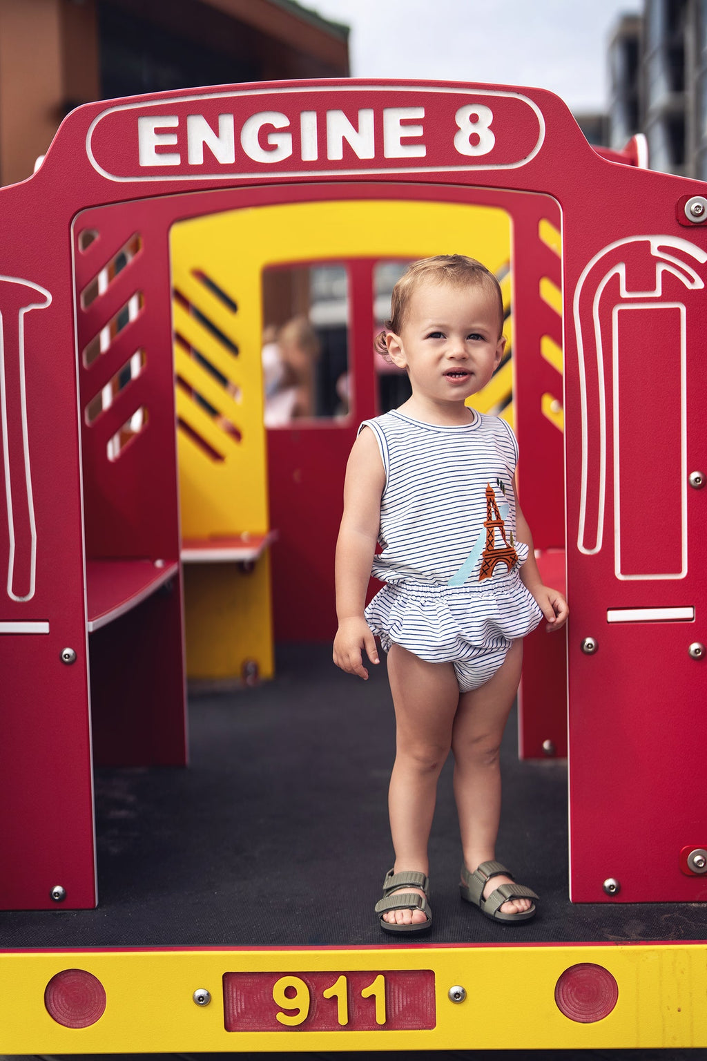 Eiffel Tower Graphic Tank and Bloomers Set