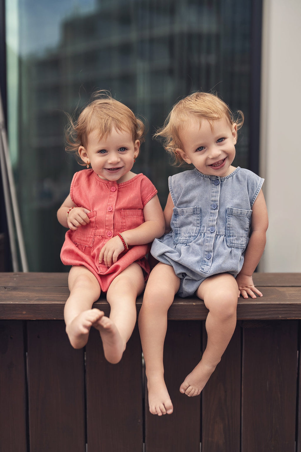 Blue Denim Romper for Baby Boys
