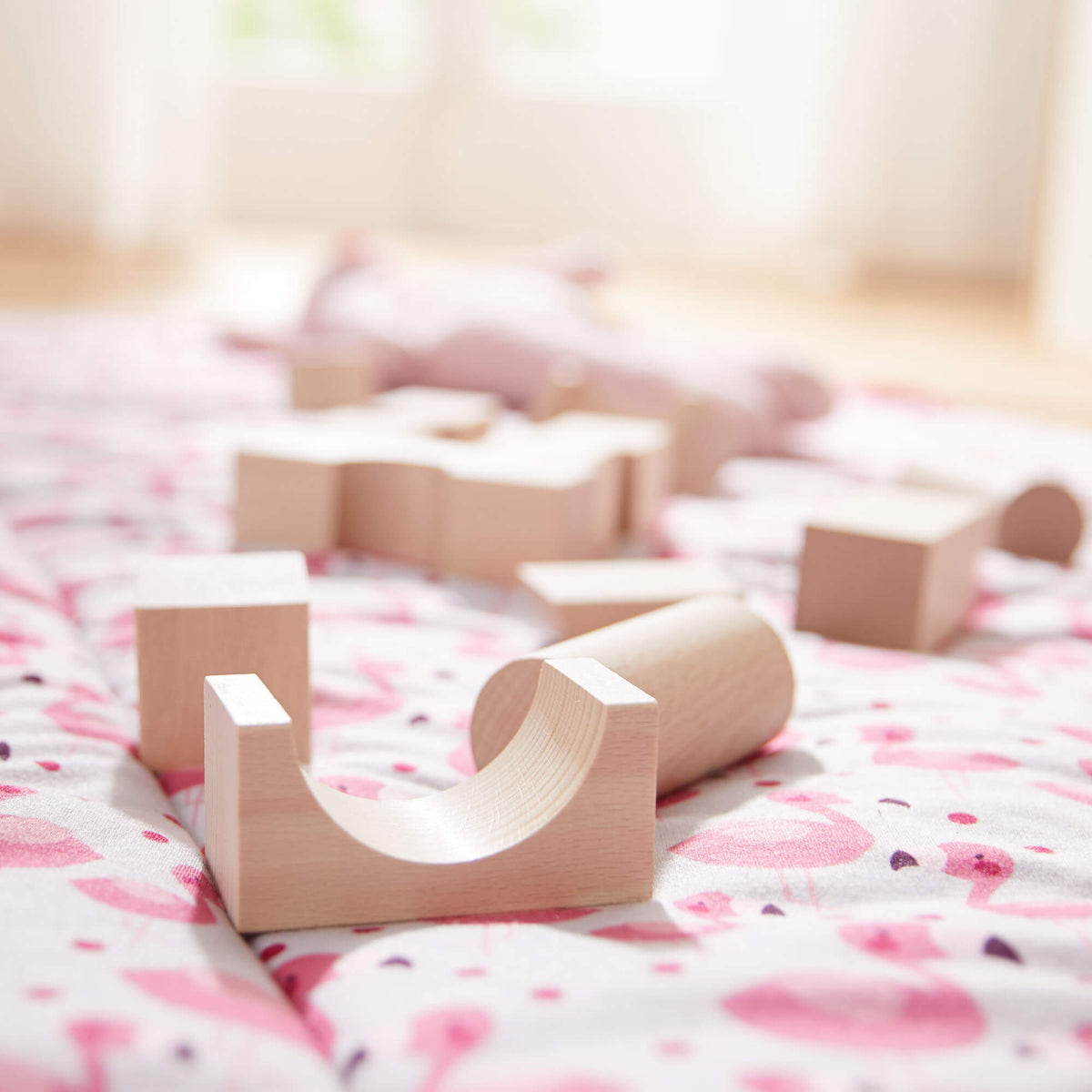 26-Piece Wooden Building Blocks Starter Set