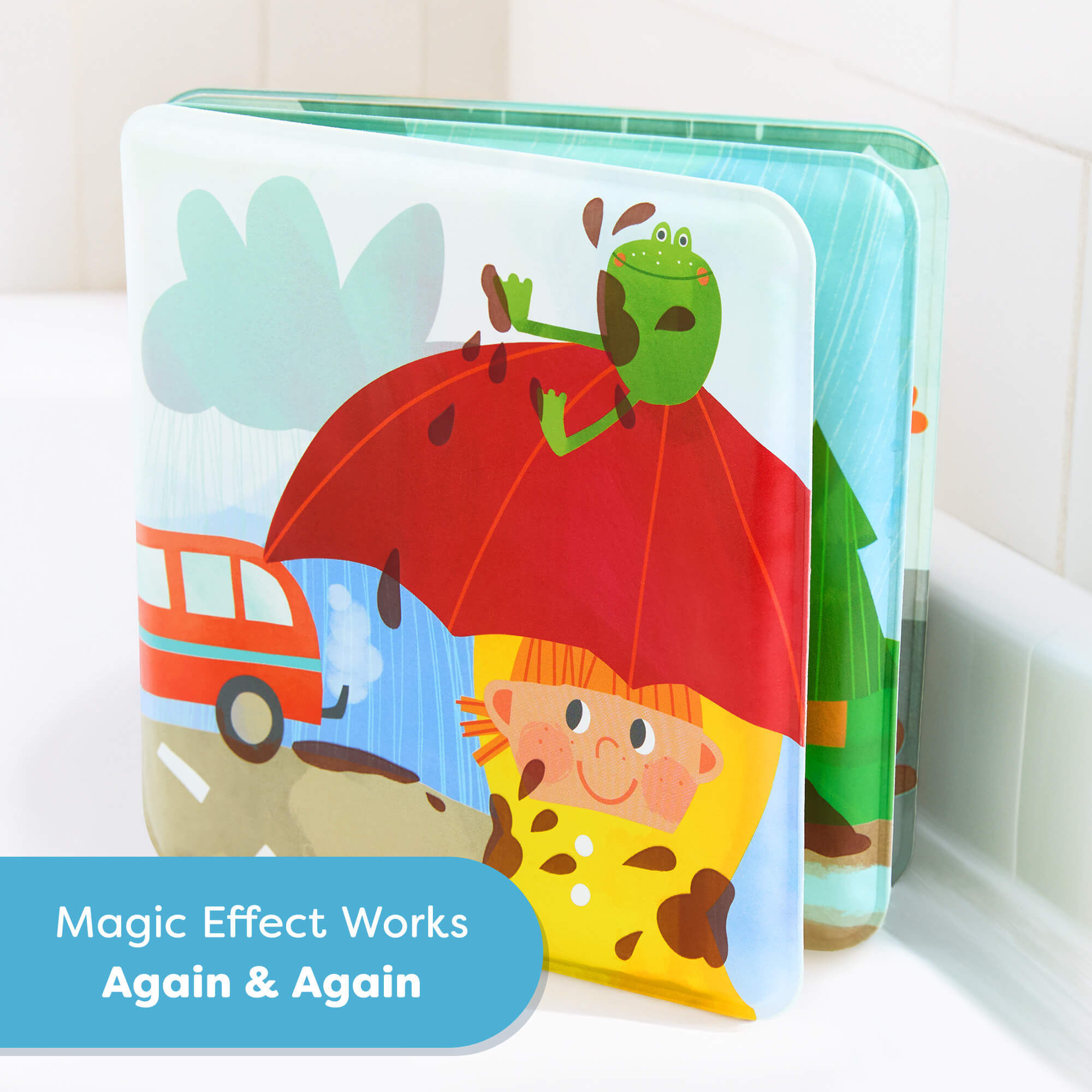 Color-Changing Bath Book - Muddy Day Farm Theme
