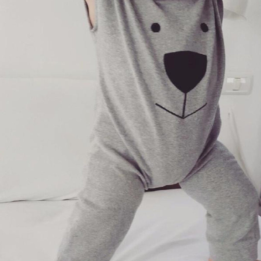 Bear Print Baby Romper - Unisex