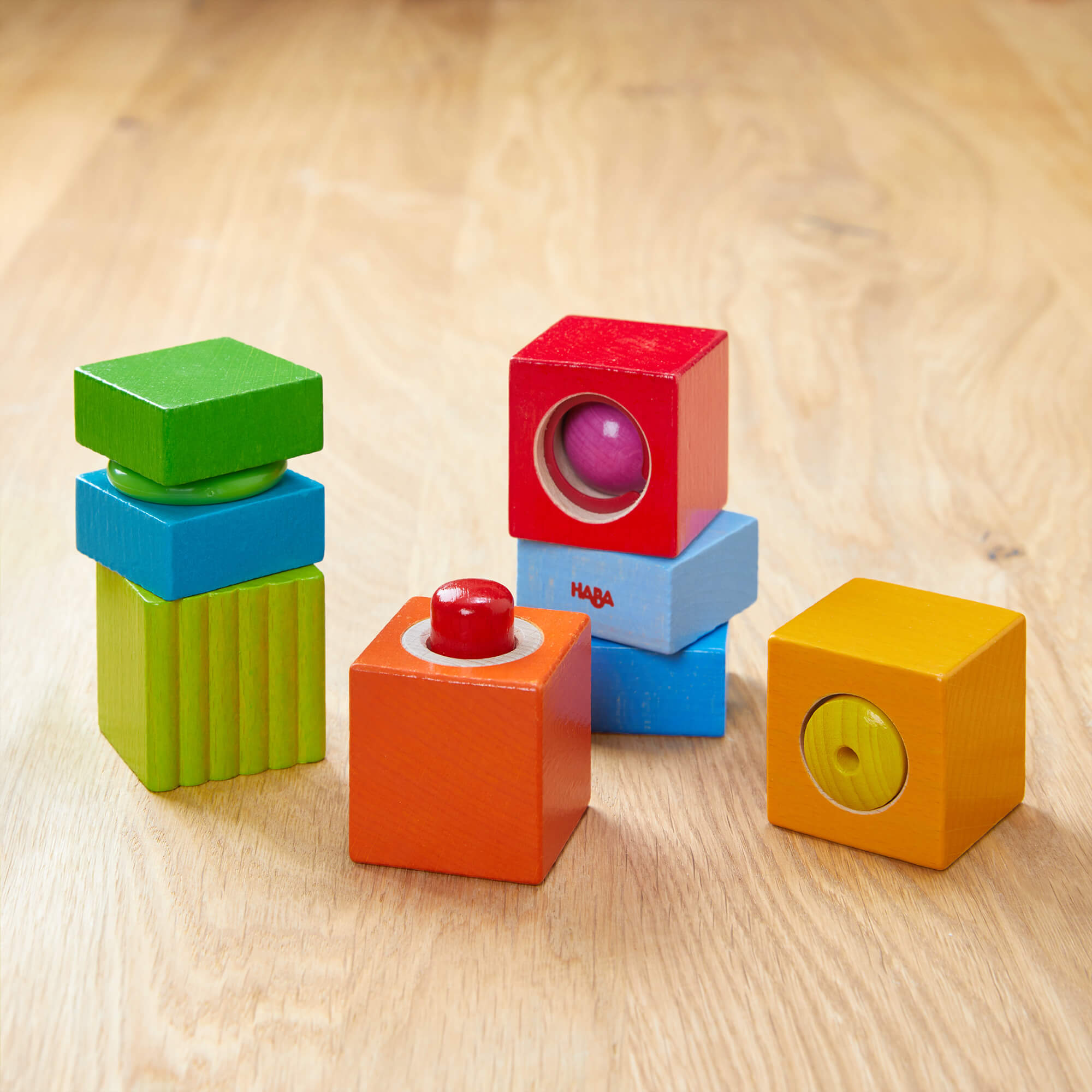 Sound Discovery Wooden Blocks Set - 6 Pieces