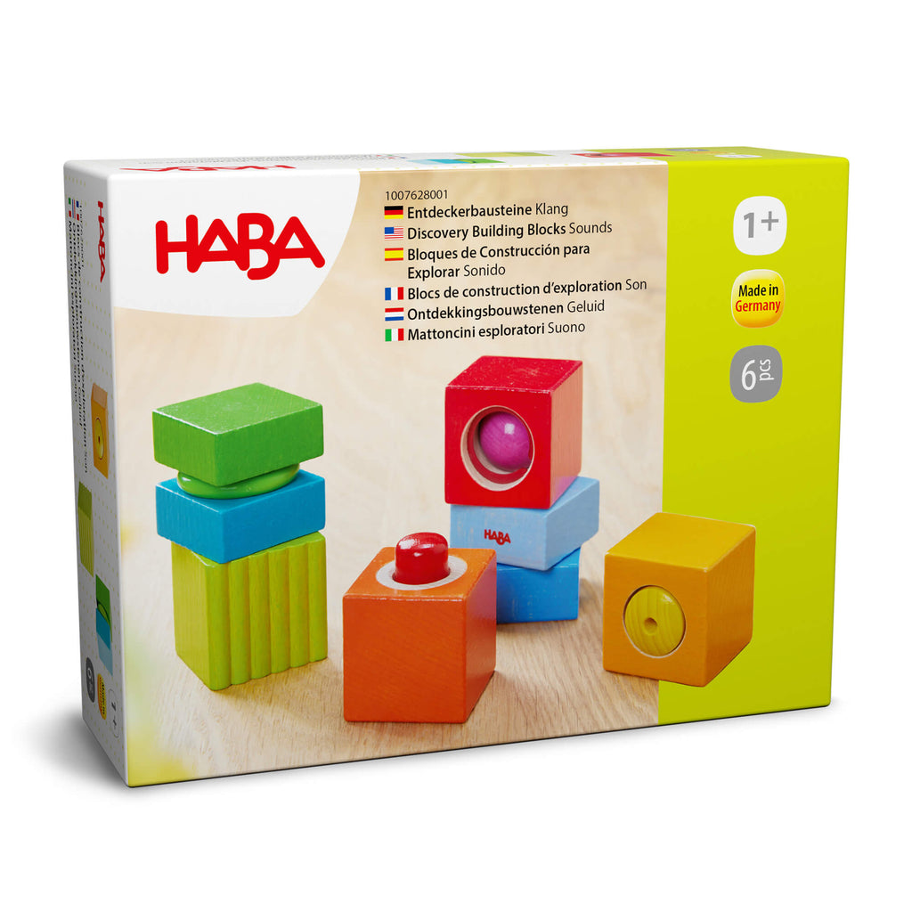 Sound Discovery Wooden Blocks Set - 6 Pieces