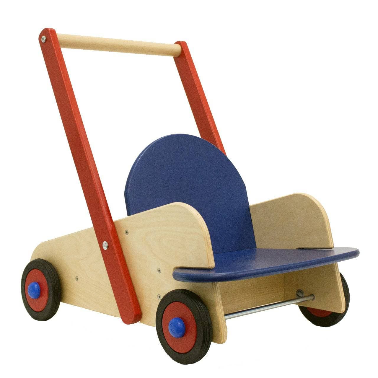 Baby Push Walker Wagon - 2-in-1 Walker and Doll Stroller