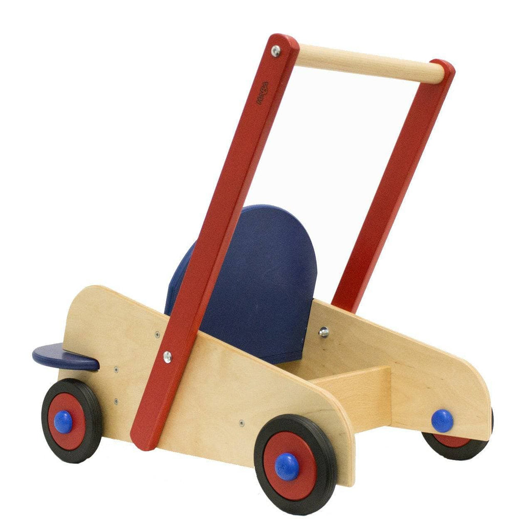 Baby Push Walker Wagon - 2-in-1 Walker and Doll Stroller