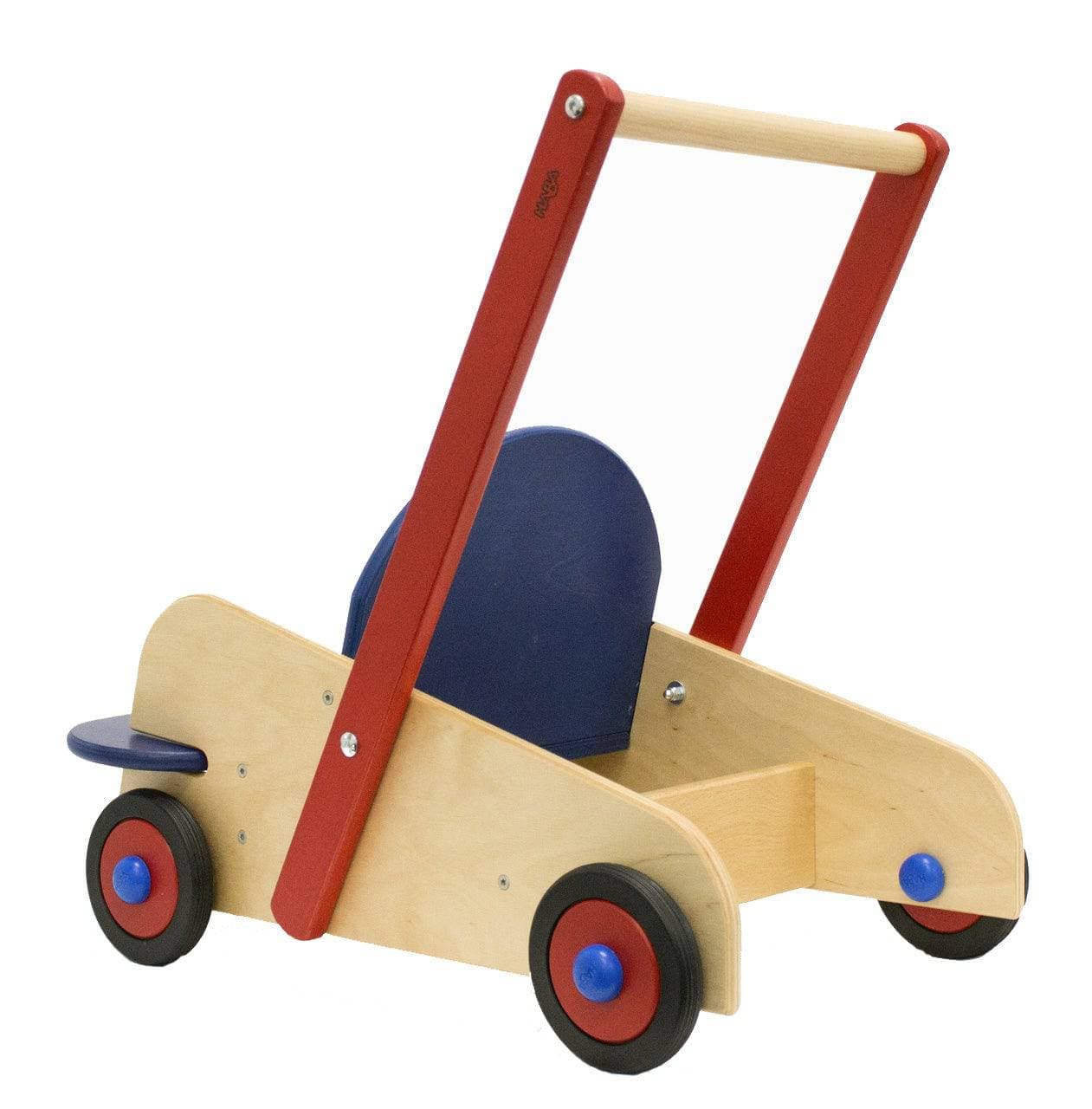 Baby Push Walker Wagon - 2-in-1 Walker and Doll Stroller