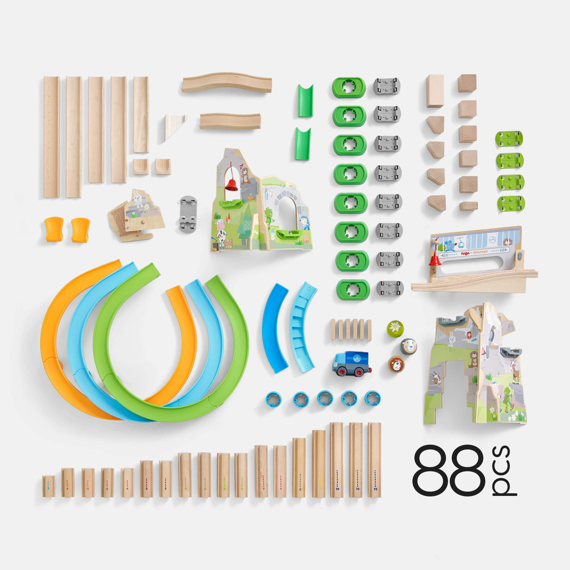 Mountain Adventure Ball Track Set - 88 Pieces