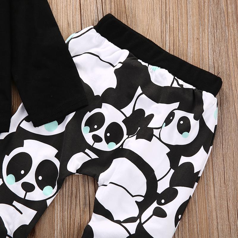 Panda Print Casual Outfit for Baby Boys