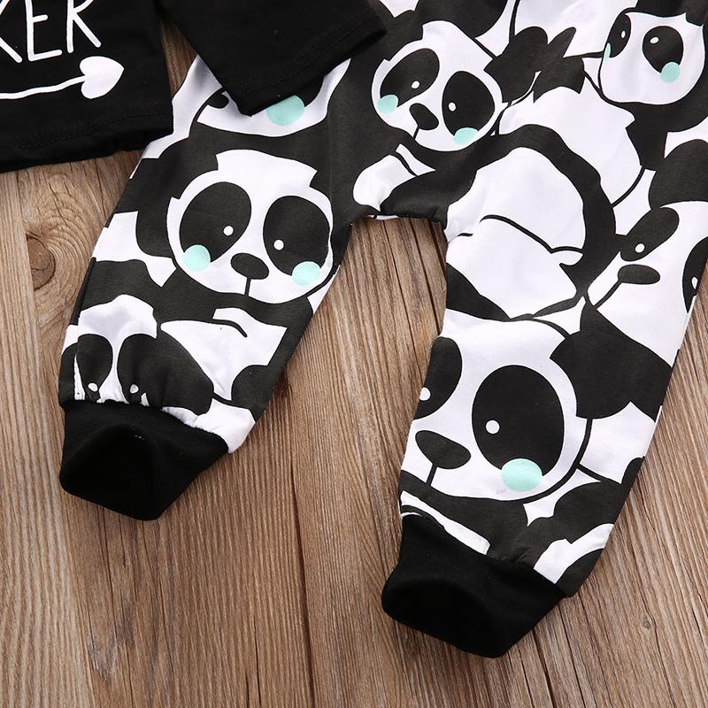 Panda Print Casual Outfit for Baby Boys