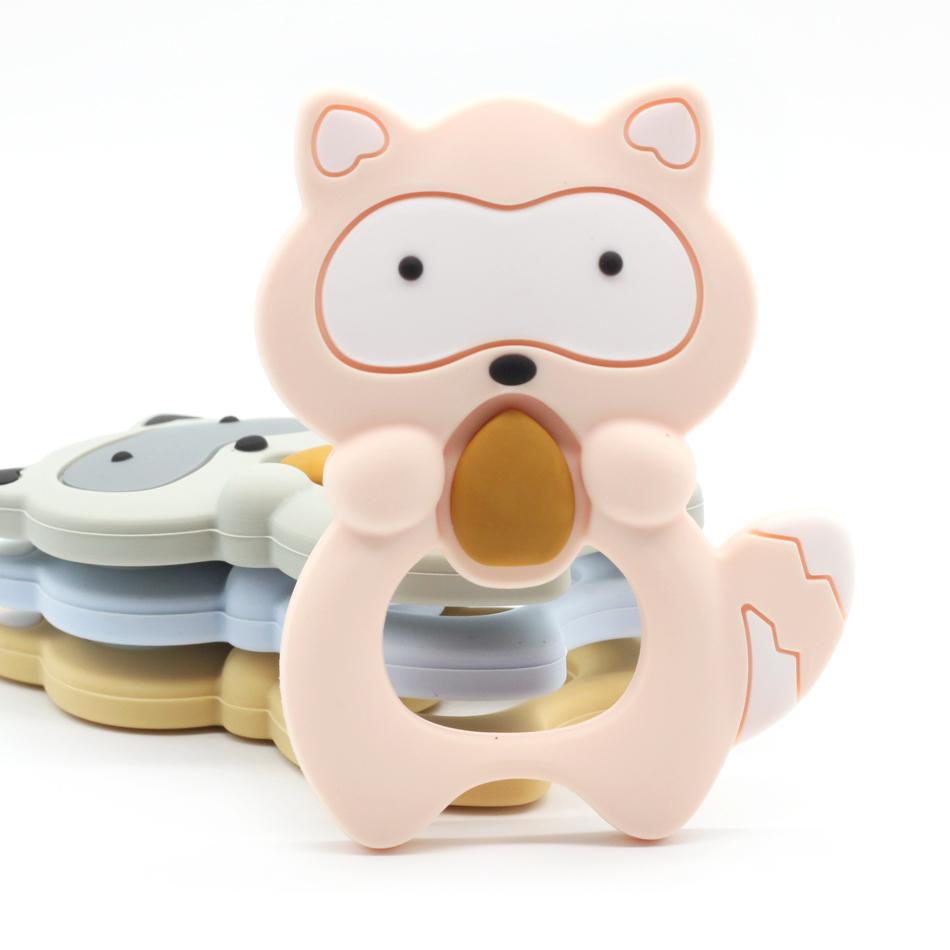 Raccoon Silicone Baby Teether
