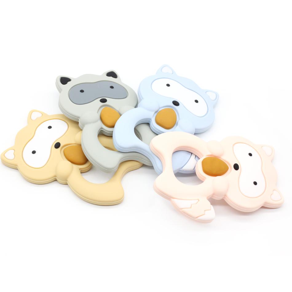 Raccoon Silicone Baby Teether