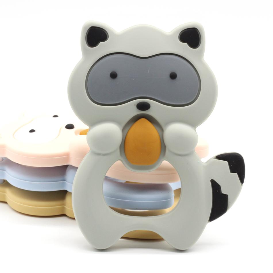 Raccoon Silicone Baby Teether
