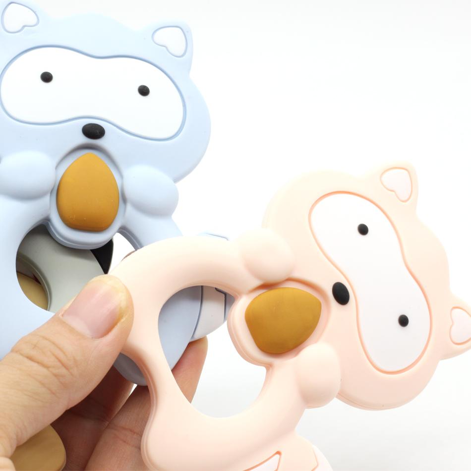 Raccoon Silicone Baby Teether
