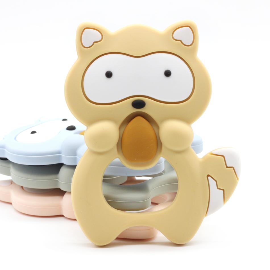 Raccoon Silicone Baby Teether