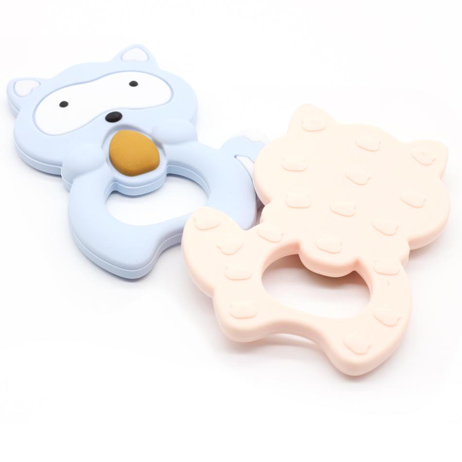 Raccoon Silicone Baby Teether