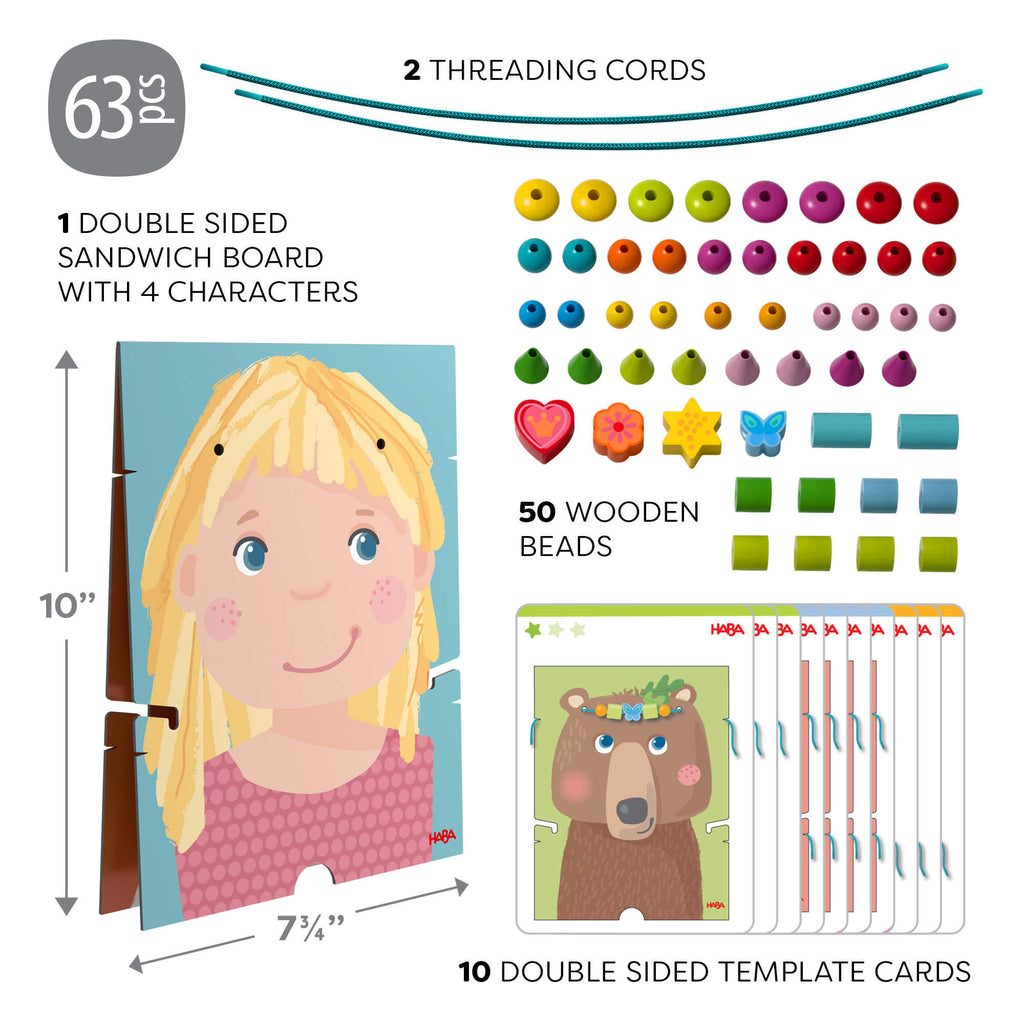 Jewelry Threading Game for Kids Age 3+